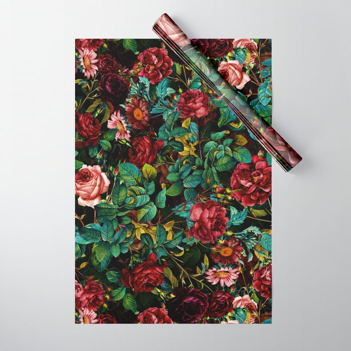 Rose Night Garden Wrapping Paper