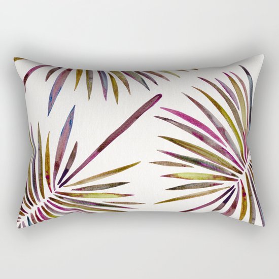 Tropical Fan Palm – Vintage Palette Rectangular Pillow