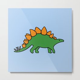 Cute Stegosaurus Metal Print | Graphicdesign, Dinosaur, Stegosaurus, Stego, Thagomizer, Plates, Dino, Animal, Cute, Nature 