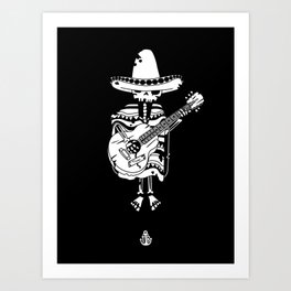 Guitar mariachi Art Print