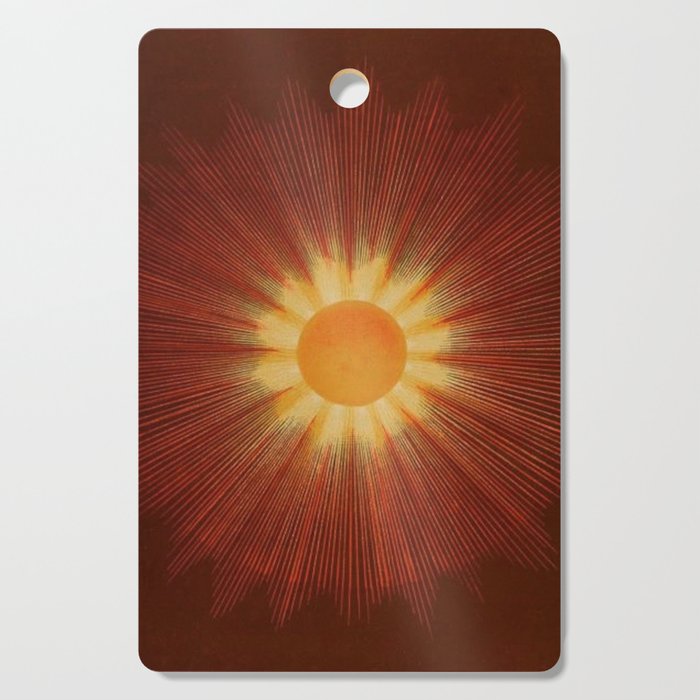 Celestial Red Sun Tapestry Astronomical Atlas portrait painting by Joseph Spoor Cutting Board