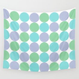 Vintage Dotted Pattern - Multicolor Wall Tapestry