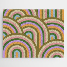 Retro Summer Rainbows Jigsaw Puzzle