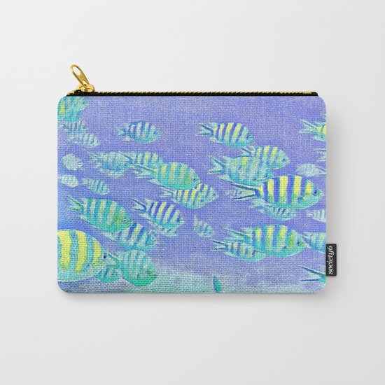 Pastel Fish Carry-All Pouch
