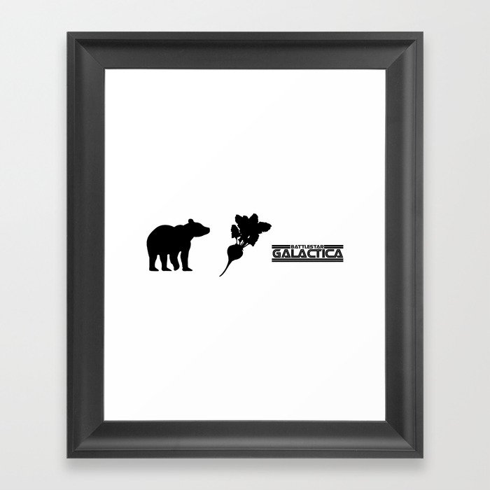 Bears. Beets. Battlestar Galactica. Framed Art Print