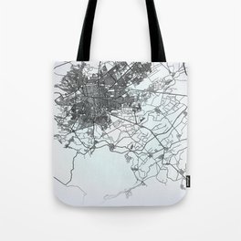 Durango, Mexico, White, City, Map Tote Bag