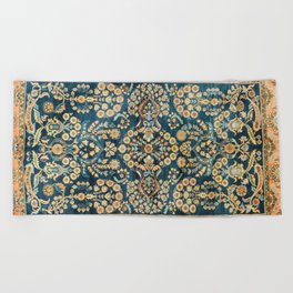 Sarouk  Antique West Persian Rug Print Beach Towel