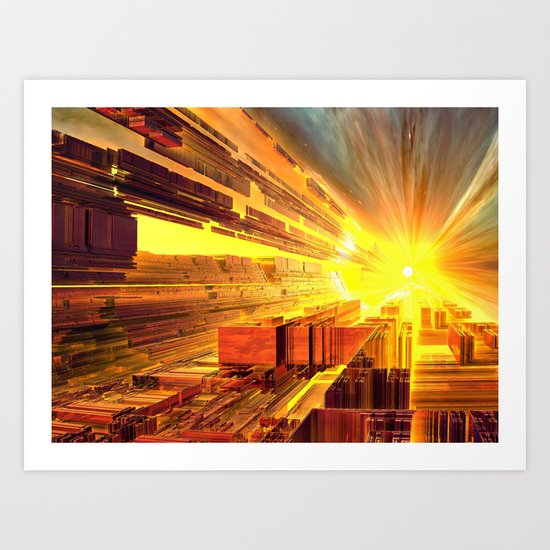 Retro Future Perfect Art Print