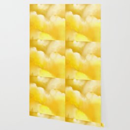 Yellow Gold Brushed Clouds Wallpaper