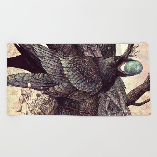 Ravens Beach Towel