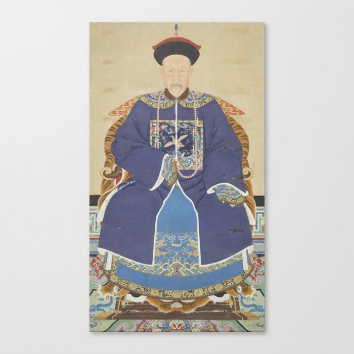 An Ancestor Portrait Of An Official Chinese 19th Century