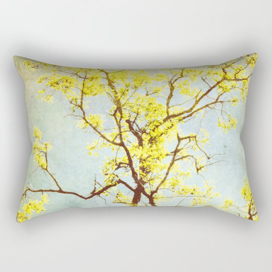 Yellow Tree Rectangular Pillow
