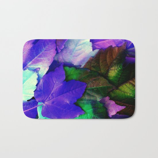 The Purple Leaves of Autumn Bath Mat
