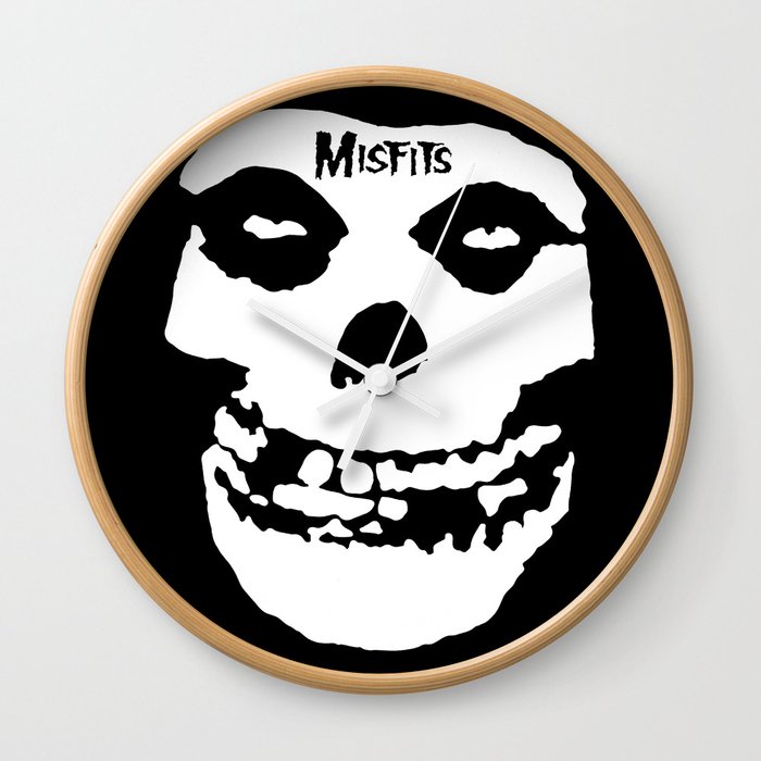 Misfit Skull Wall Clock