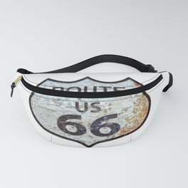 Route US 66 - Classic Vintage Retro American Highway Sign Fanny Pack