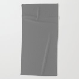 Gray - solid color Beach Towel
