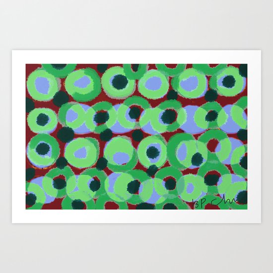 Circles and Dots Art Print