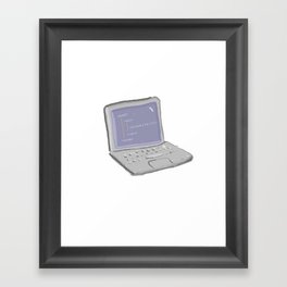 Coding Laptop Framed Art Print