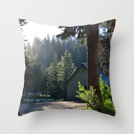 Evening at the Cabin Throw Pillow