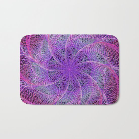 Pink spiral magic Bath Mat