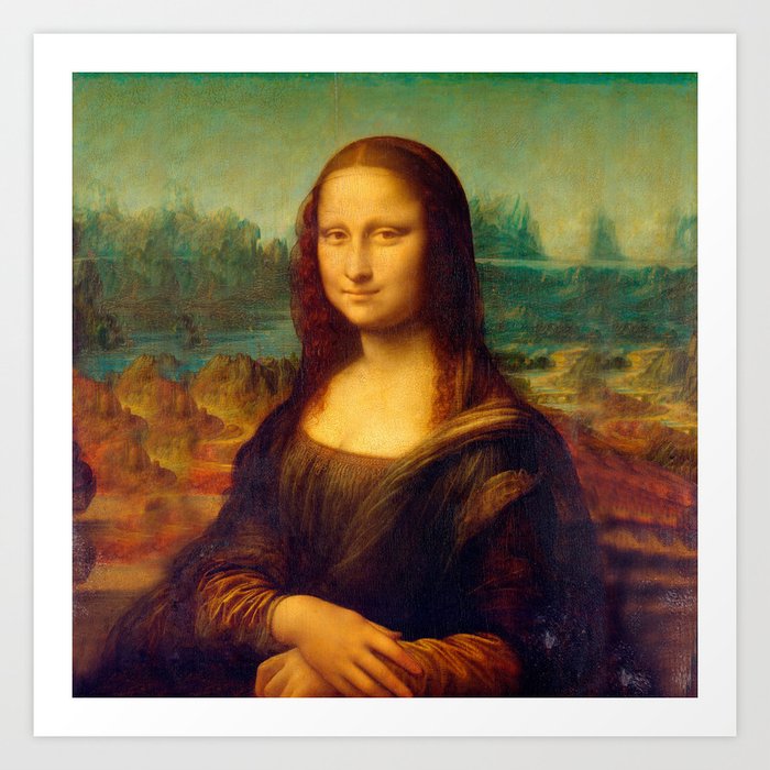 Leonardo Da Vinci Mona Lisa Painting Art Print By Marios Society6
