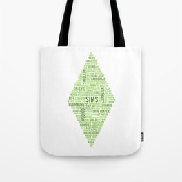 Sims Plumbob Typography Tote Bag