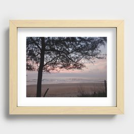 Beach Sunset Recessed Framed Print