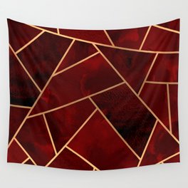 Red & Gold Geo Wall Tapestry