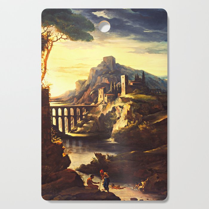 Evening: Landscape with an Aqueduct Cutting Board