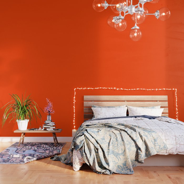 Bright Fluorescent Neon Orange Wallpaper By Podartist Society6 It is soft enough for you to lean against them comfortably while watching tv. bright fluorescent neon orange wallpaper by podartist