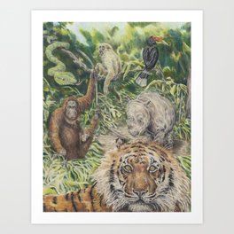 Indonesian Rain Forest Art Print