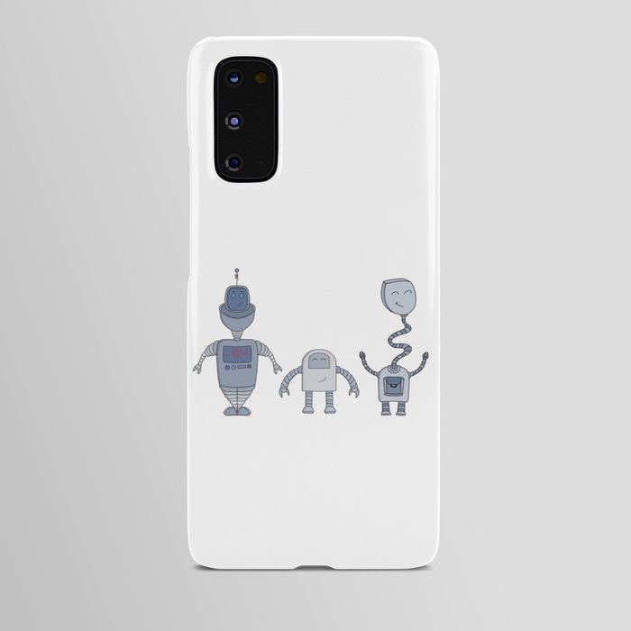 Three Adorable Robots Android Case