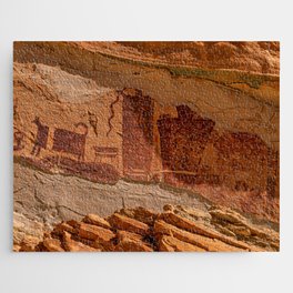 Pictograph 0147 - Ancient Rock Art, Utah Jigsaw Puzzle