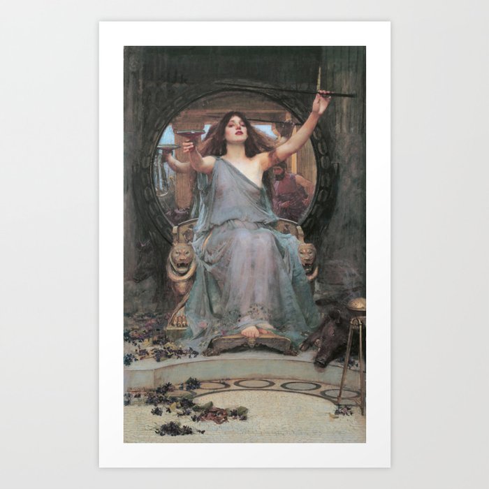 Circe Offering the Cup to Ulysses, John William Waterhouse Art Print