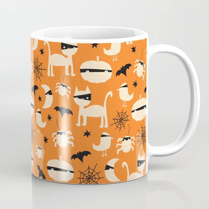 Halloween Mummy Animals Coffee Mug