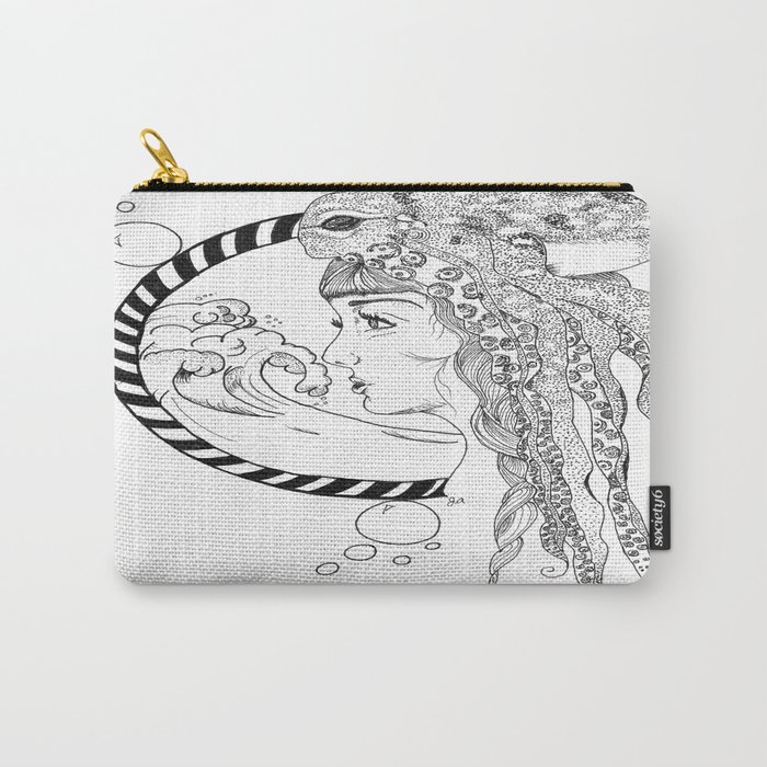 Octopus Woman Carry-All Pouch