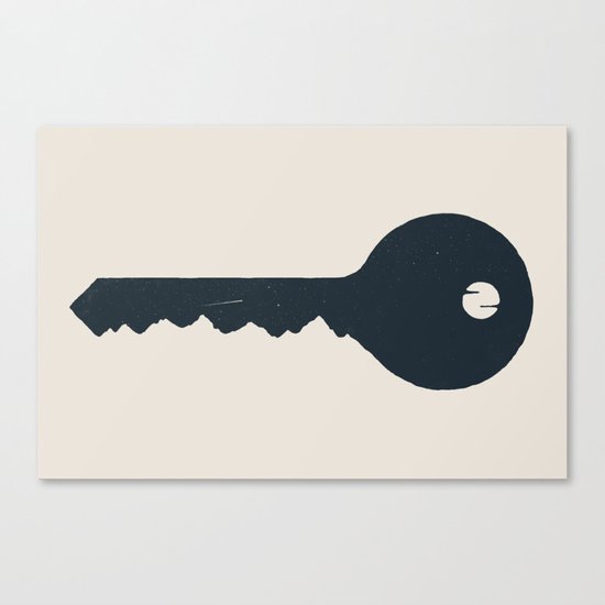 The key of the Mountain Canvas Print
