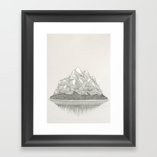 The Mountains and the Woods Framed Art Print