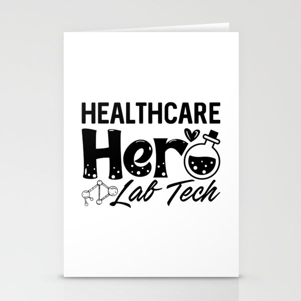 Laboratory Technician Healthcare Hero Lab Tech Stationery Cards