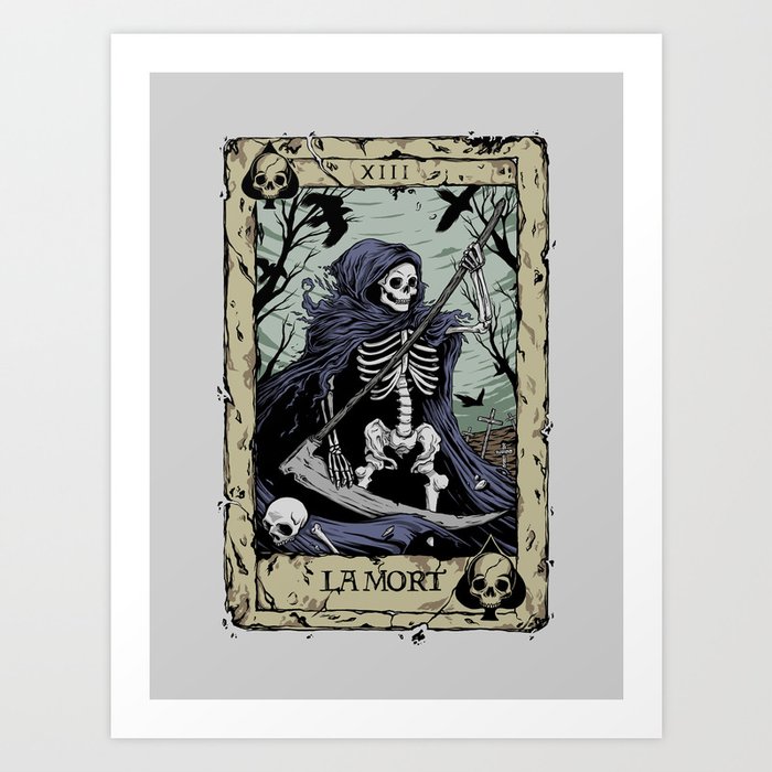 Death Card Art Print