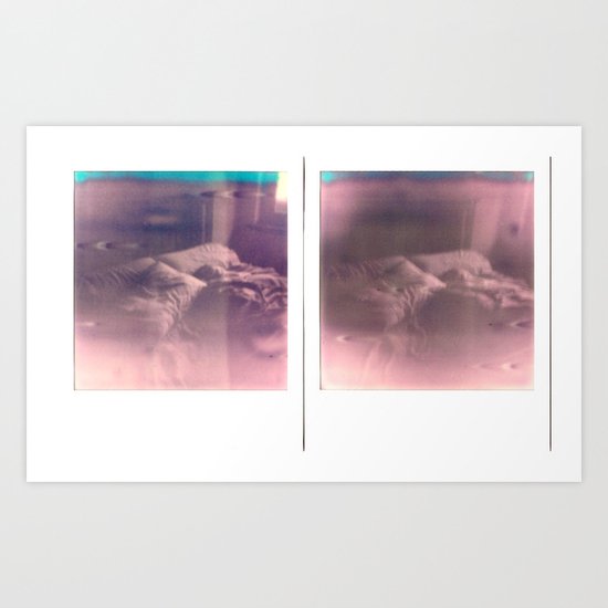 Failed Diptych Bed Art Print