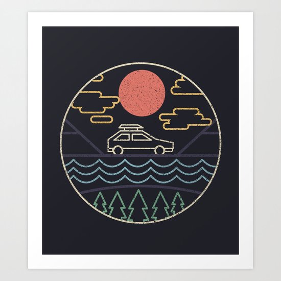 Summer Camp Art Print