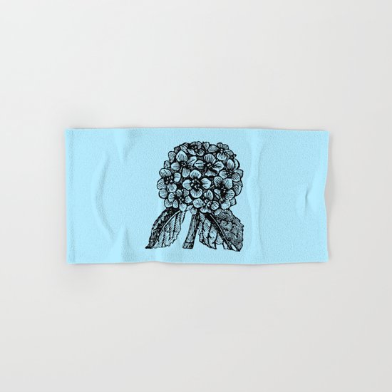 Blue Hydrangea Hand & Bath Towel