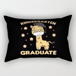 Kids Kindergarten Nailed It Giraffe Graduation Rectangular Pillow
