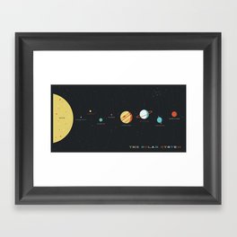 The Solar System Gerahmter Kunstdruck