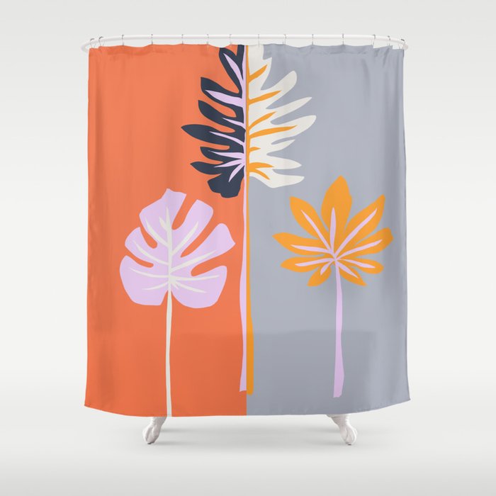 Double Sided Leaves Shower Curtain By Doriscici Society6
