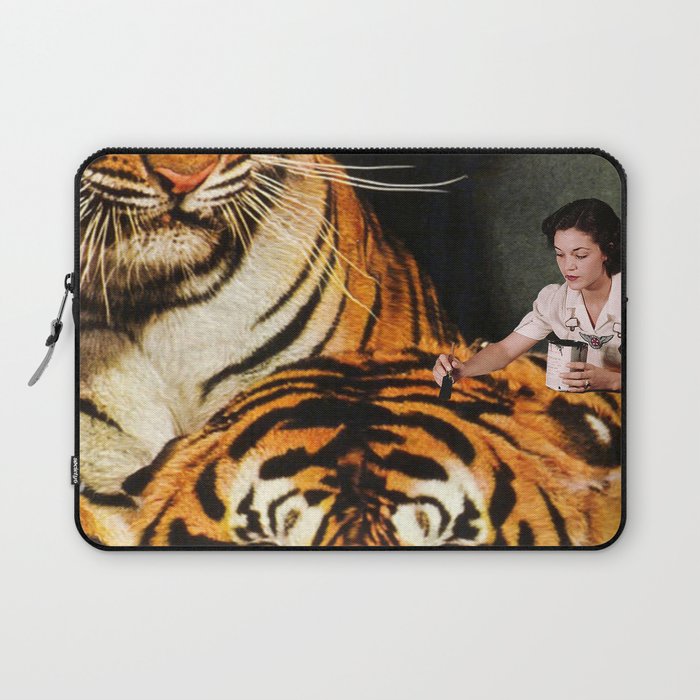 Tiger laptop sleeve top