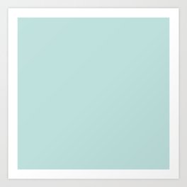 Aqua Whisper Blue Art Print