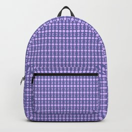 Pattern with small octagons. Very Peri and Lavender color. Backpack | Assorted, Small, Pattern, Graphic, Unusual, Modern, Geometric, Decorative, Octagons, Fashion 