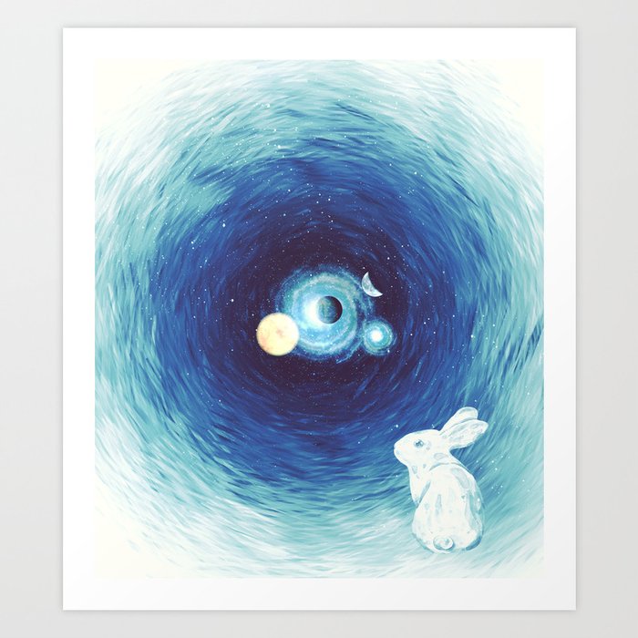 Down The Rabbit Hole Art Print By Patternsoflife Society6